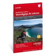 Lofoten: Vestvågöya - Leknes Högfjällskarta Calazo